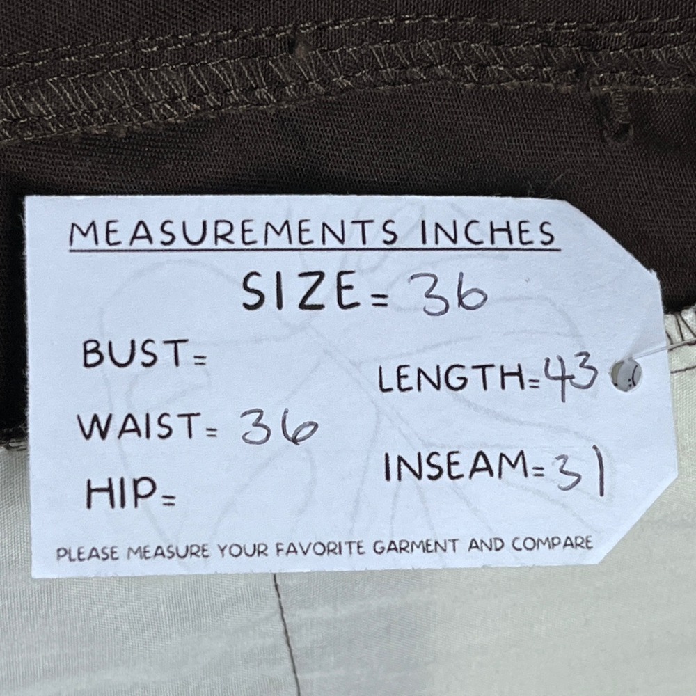 Empyre Cargo Pants Men 36 Brown Relax Relaxed Fit Utility Skater Streetwear 3740 - Picture 8 of 8